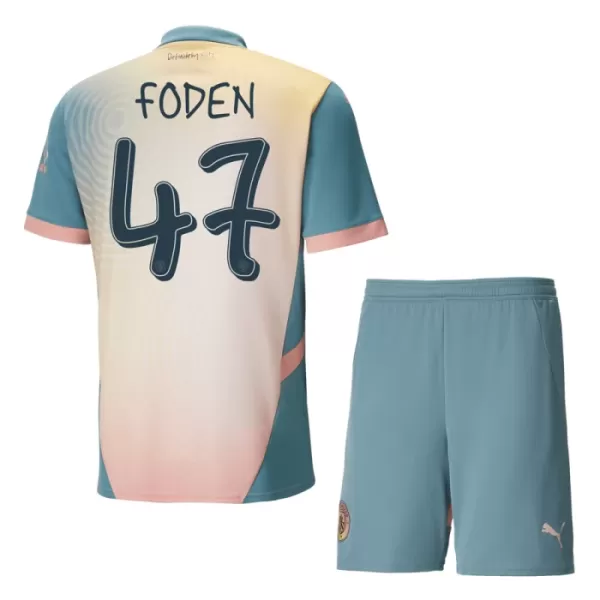 Manchester City Phil Foden 47 4.Trikot 24/25 für Kinder