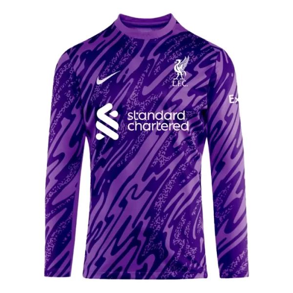 Liverpool Torwart Trikot 24/25 Langarm für Herren Lila