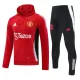 Manchester United Trainingspullover-Kit mit Kapuzenpullover 24/25 für Herren Rot