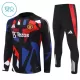 Manchester United Trainingspullover-Set 24/25 für Kinder Schwarz