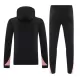 Paris Saint-Germain Trainingspullover-Kit mit Kapuzenpullover 24/25 für Herren Schwarz